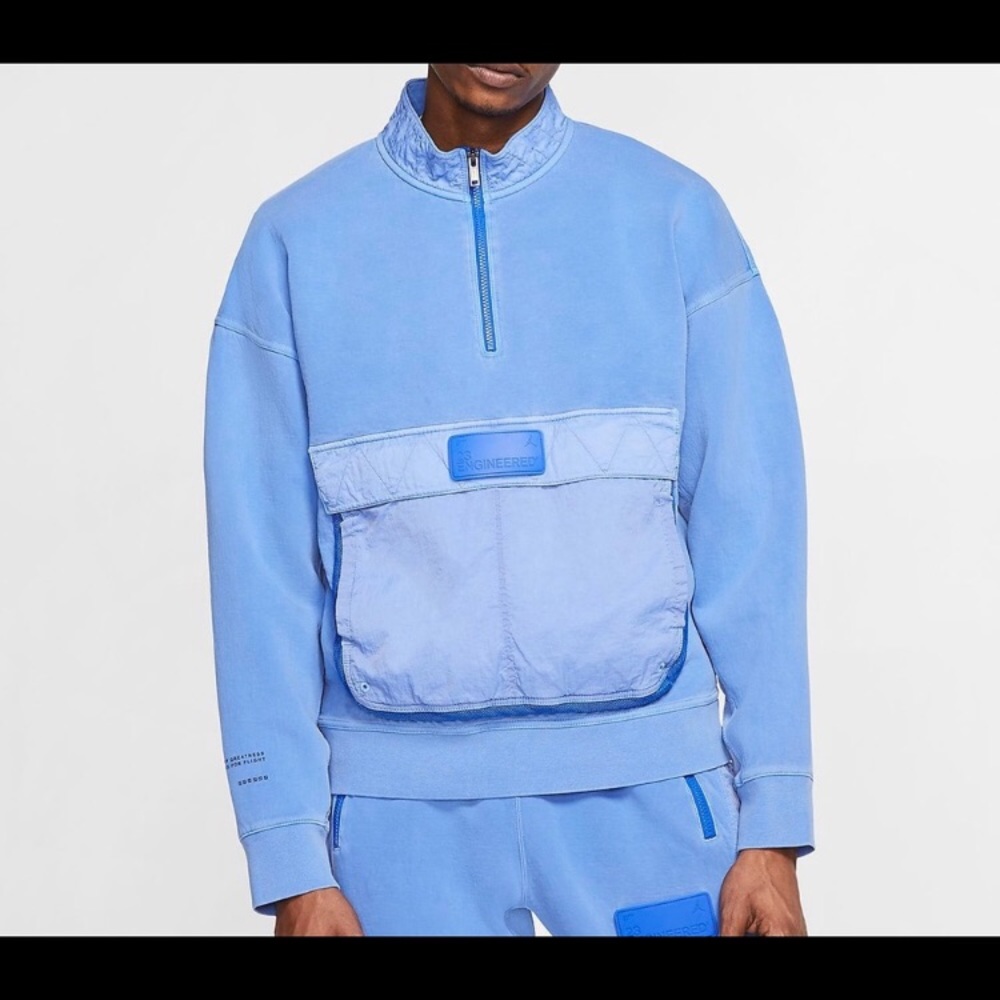ISO Jordan 23 Engineered half zip Blue xs